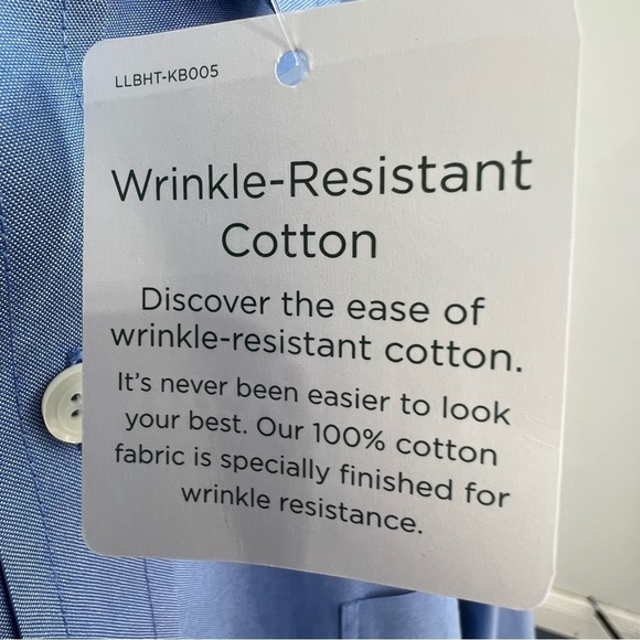 NEW WITH TAGS L.L.BEAN WRINKLE RESISTANT LONG SLEEVE BUTTON DOWN - Picture 8 of 10